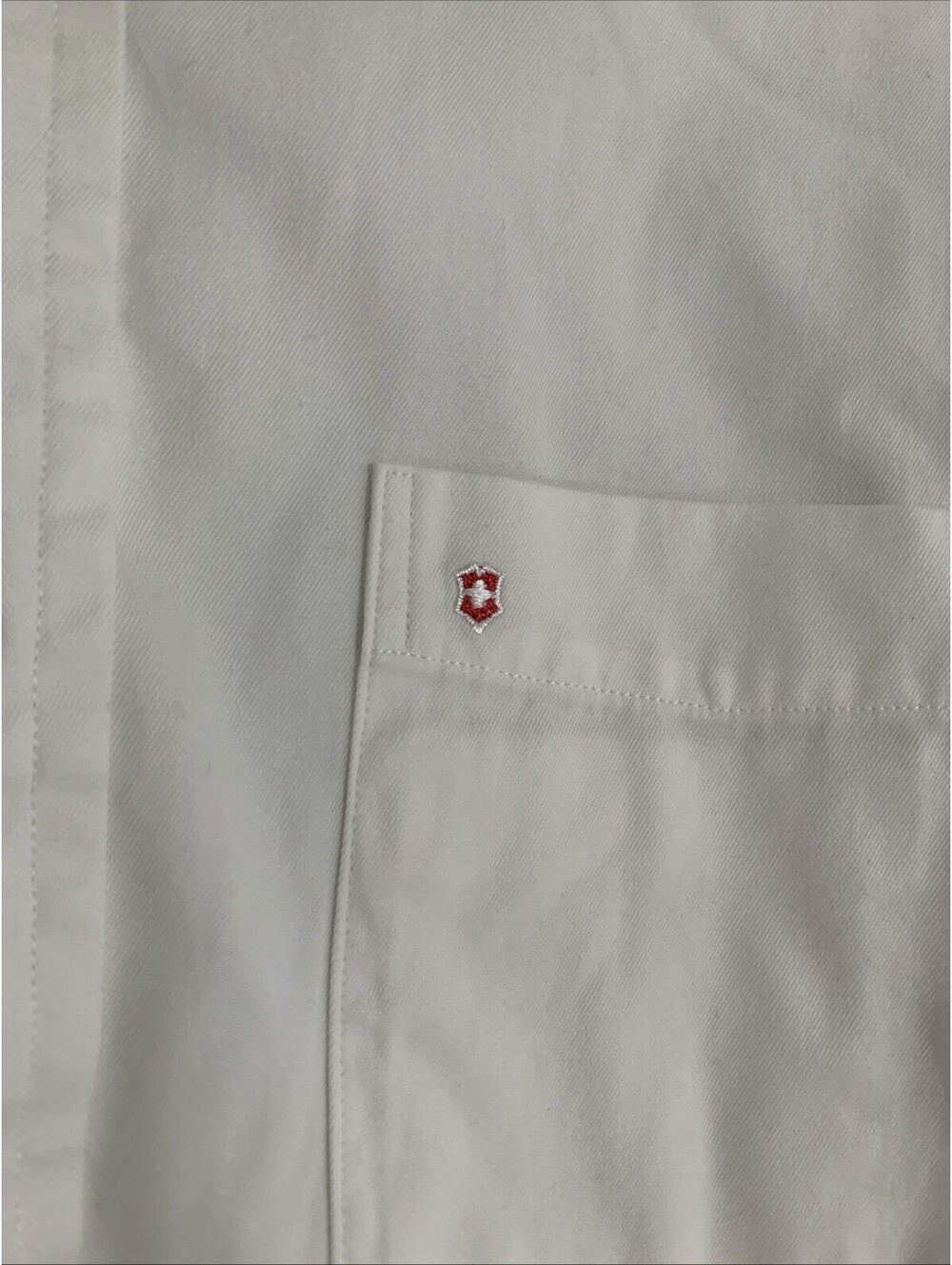 Victorinox Men's White Cotton Oxford Dress Shirt M - Picture 3 of 5